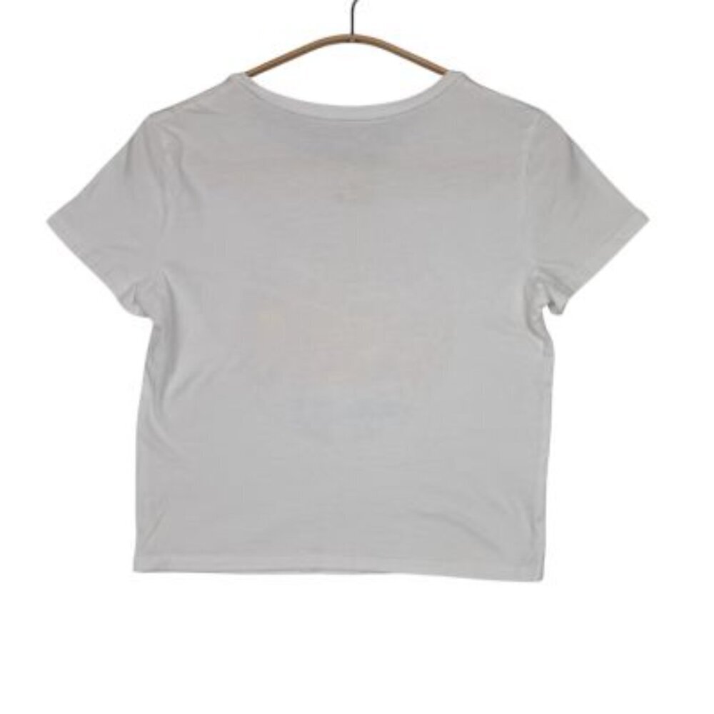 The Silver Bullet Band Bob Seger Y2K Cropped T-Shirt White - Picture 3 of 4